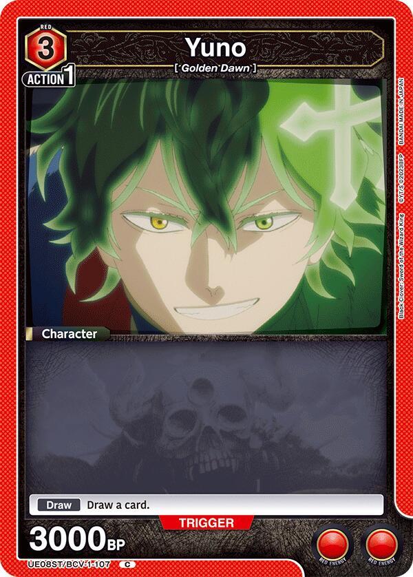 Yuno UE08ST/BCV-1-107 card from UE08ST: Black Clover Starter Deck
