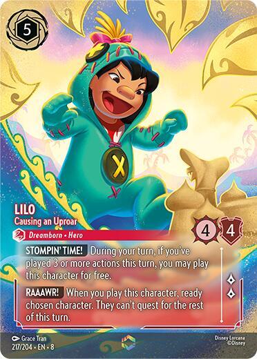 Lilo - Causing an Uproar (Enchanted) 217/204 card from Reign of Jafar
