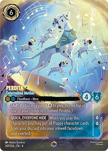 Perdita - Determined Mother (Enchanted) 207/204 card from Reign of Jafar