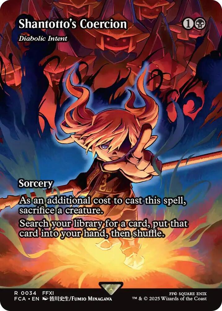 Shantotto's Coercion - Diabolic Intent (Showcase) 34 card from FINAL FANTASY: Through the Ages