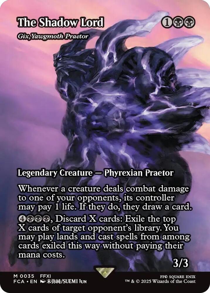 The Shadow Lord - Gix, Yawgmoth Praetor (Showcase) 35 card from FINAL FANTASY: Through the Ages