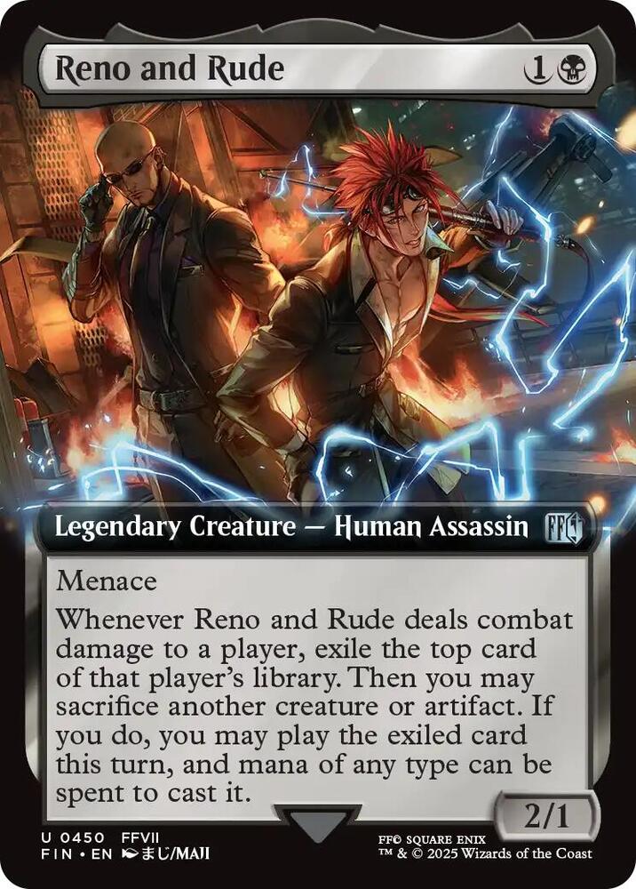 Reno and Rude (Extended Art) 450 card from FINAL FANTASY