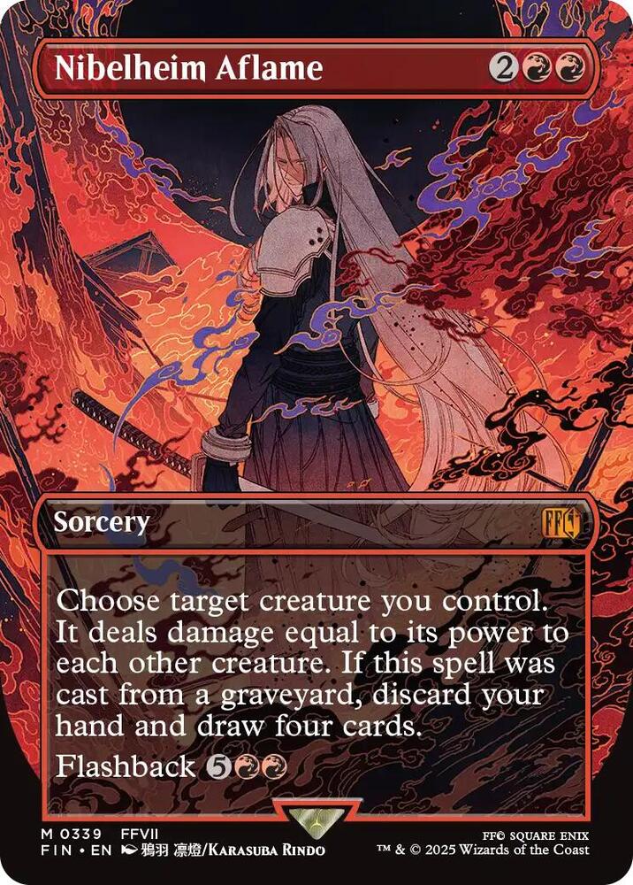 Nibelheim Aflame (Borderless) 339 card from FINAL FANTASY