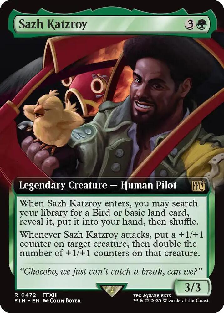 Sazh Katzroy (Extended Art) 472 card from FINAL FANTASY