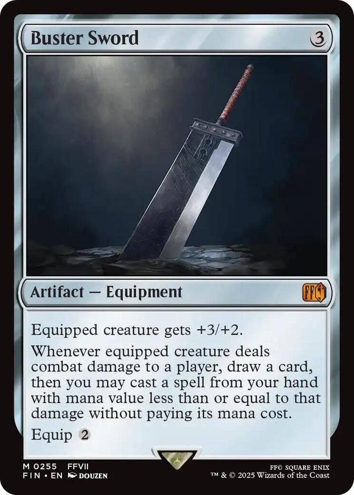 Buster Sword 255 card from FINAL FANTASY