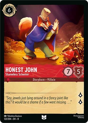 Honest John - Shameless Schemer 122/204 card from Reign of Jafar