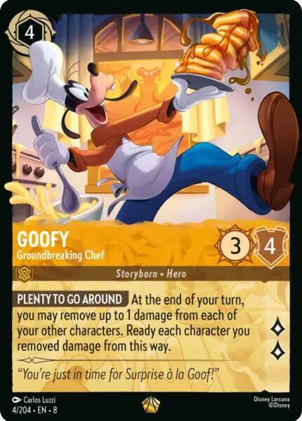 Goofy - Groundbreaking Chef 4/204 card from Reign of Jafar