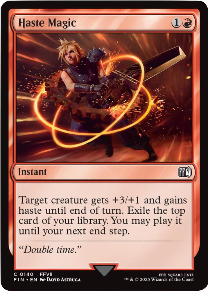Haste Magic 140 card from FINAL FANTASY
