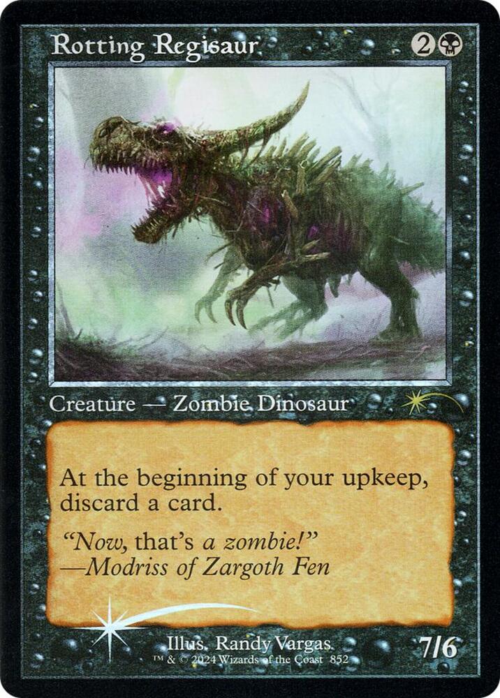 Rotting Regisaur (Retro Frame) 852 card from Secret Lair Drop Series