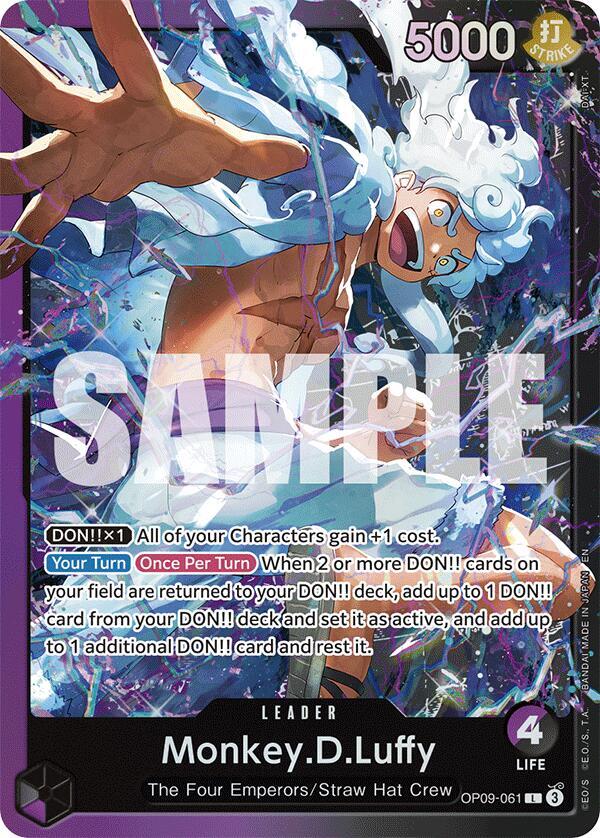 Monkey.D.Luffy OP09-061 card from Starter Deck 26: PURPLE/BLACK Monkey.D.Luffy