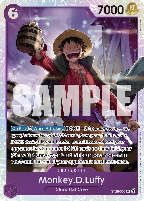 Monkey.D.Luffy ST26-005 card from Starter Deck 26: PURPLE/BLACK Monkey.D.Luffy