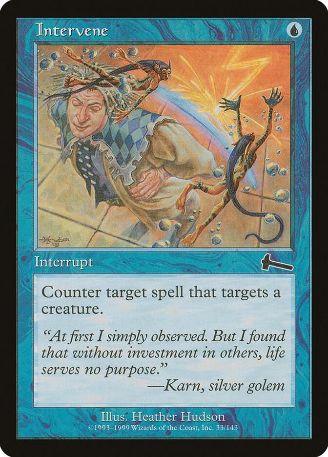 Intervene 33 card from Urza's Legacy