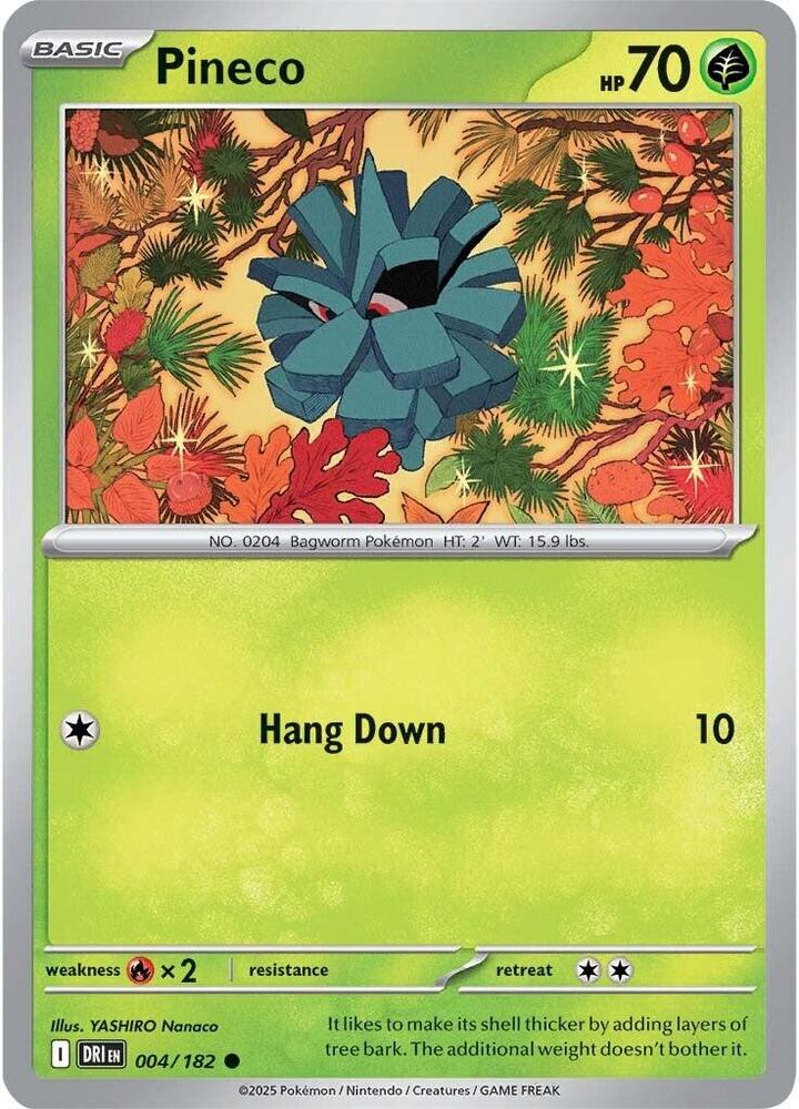 Pineco 004/182 card from SV10: Destined Rivals