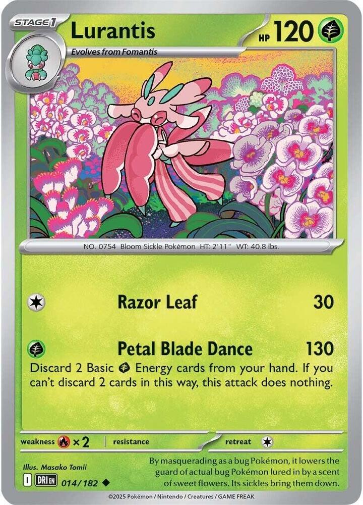 Lurantis 014/182 card from SV10: Destined Rivals
