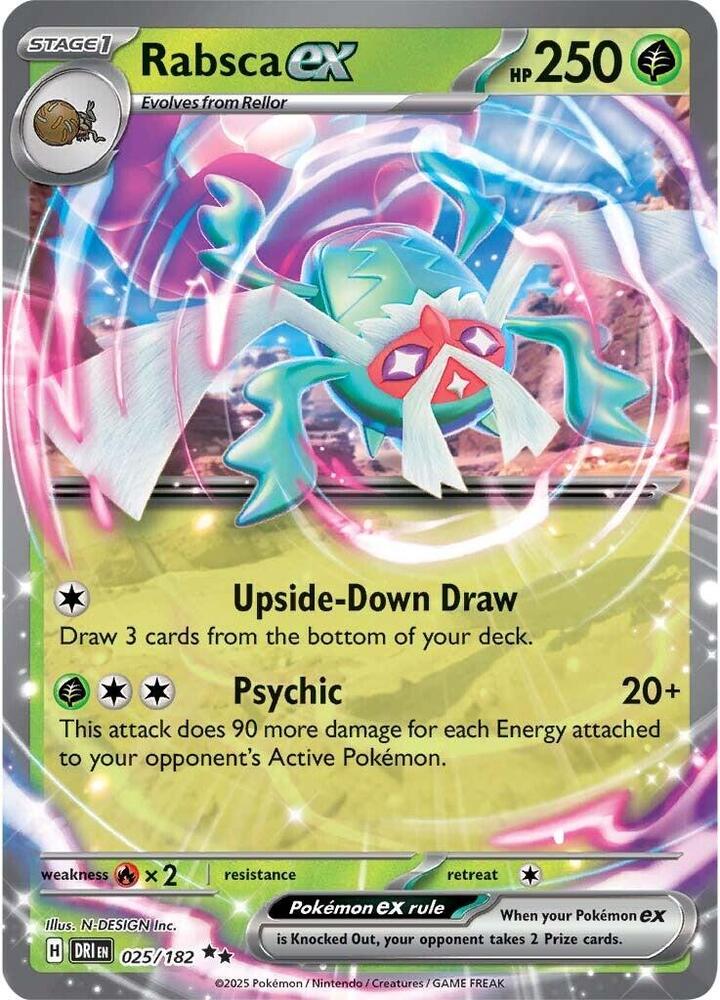 Rabsca ex 025/182 card from SV10: Destined Rivals
