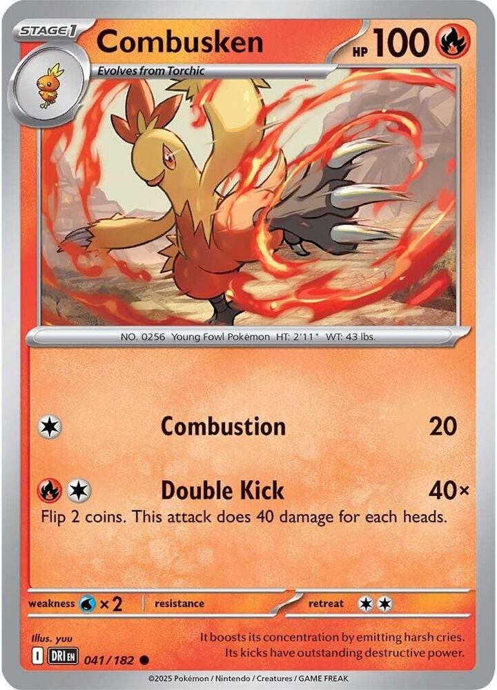 Combusken 041/182 card from SV10: Destined Rivals