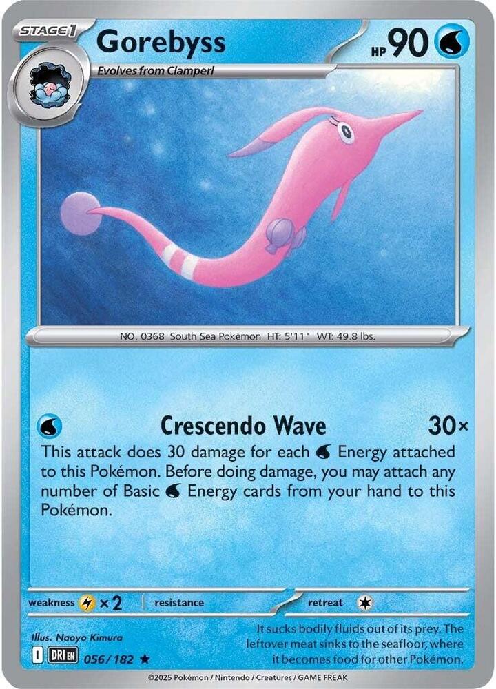 Gorebyss 056/182 card from SV10: Destined Rivals