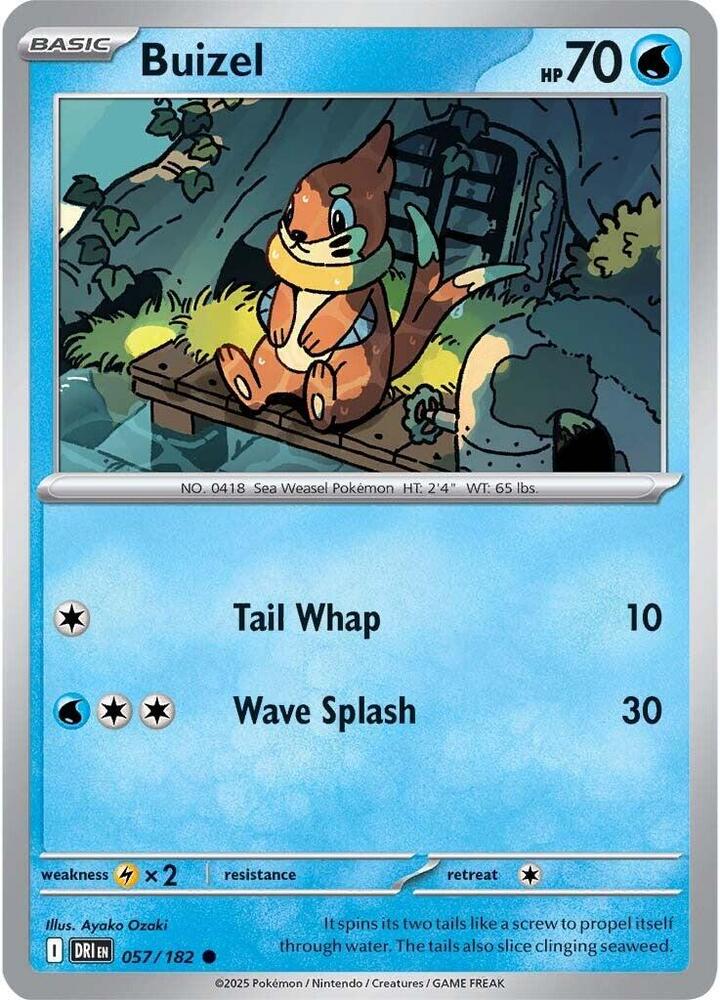 Buizel 057/182 card from SV10: Destined Rivals