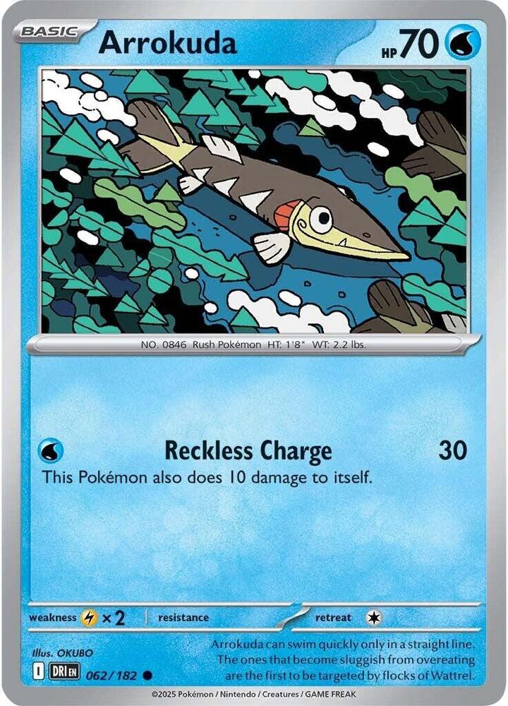Arrokuda 062/182 card from SV10: Destined Rivals