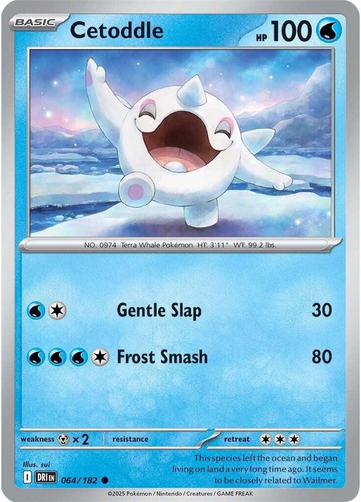 Cetoddle 064/182 card from SV10: Destined Rivals