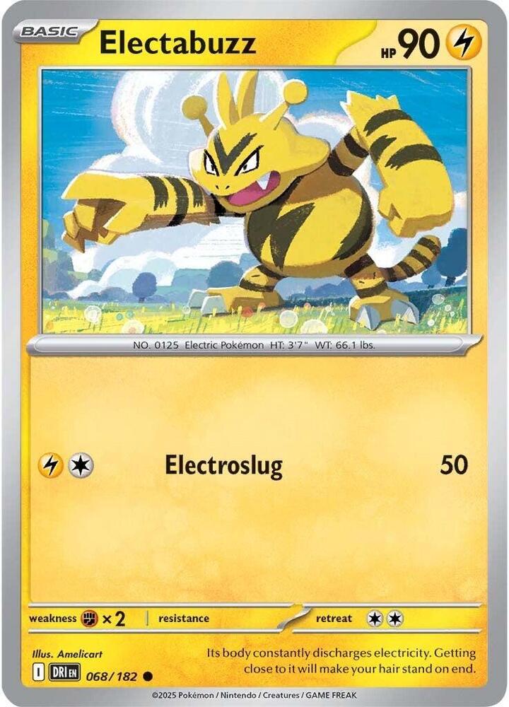 Electabuzz 068/182 card from SV10: Destined Rivals