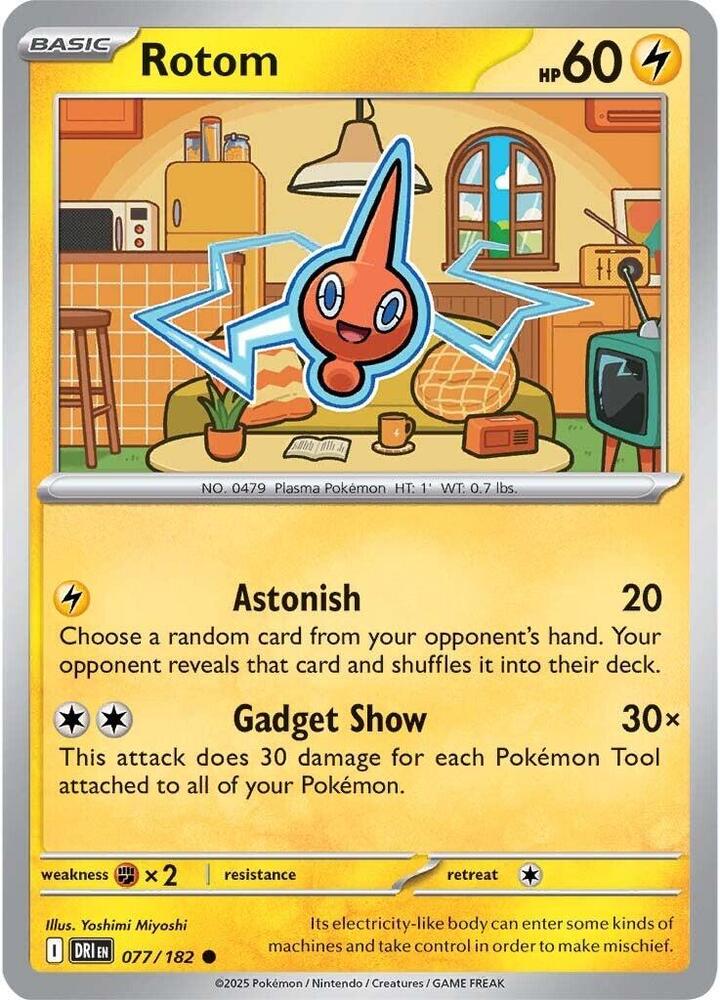 Rotom 077/182 card from SV10: Destined Rivals