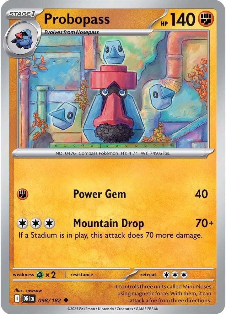Probopass 098/182 card from SV10: Destined Rivals