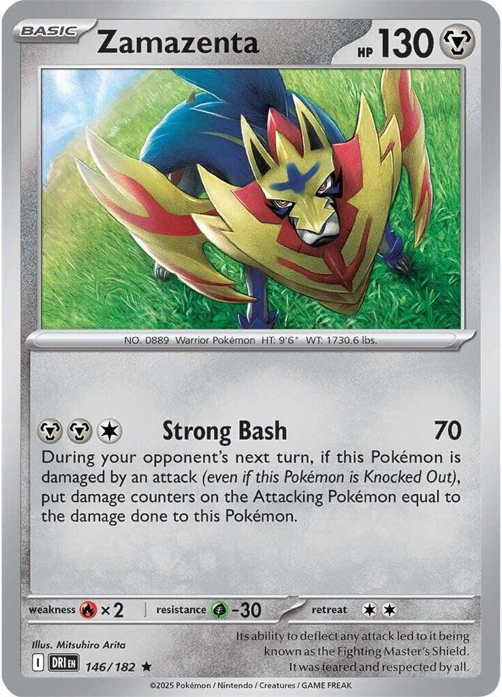 Zamazenta 146/182 card from SV10: Destined Rivals