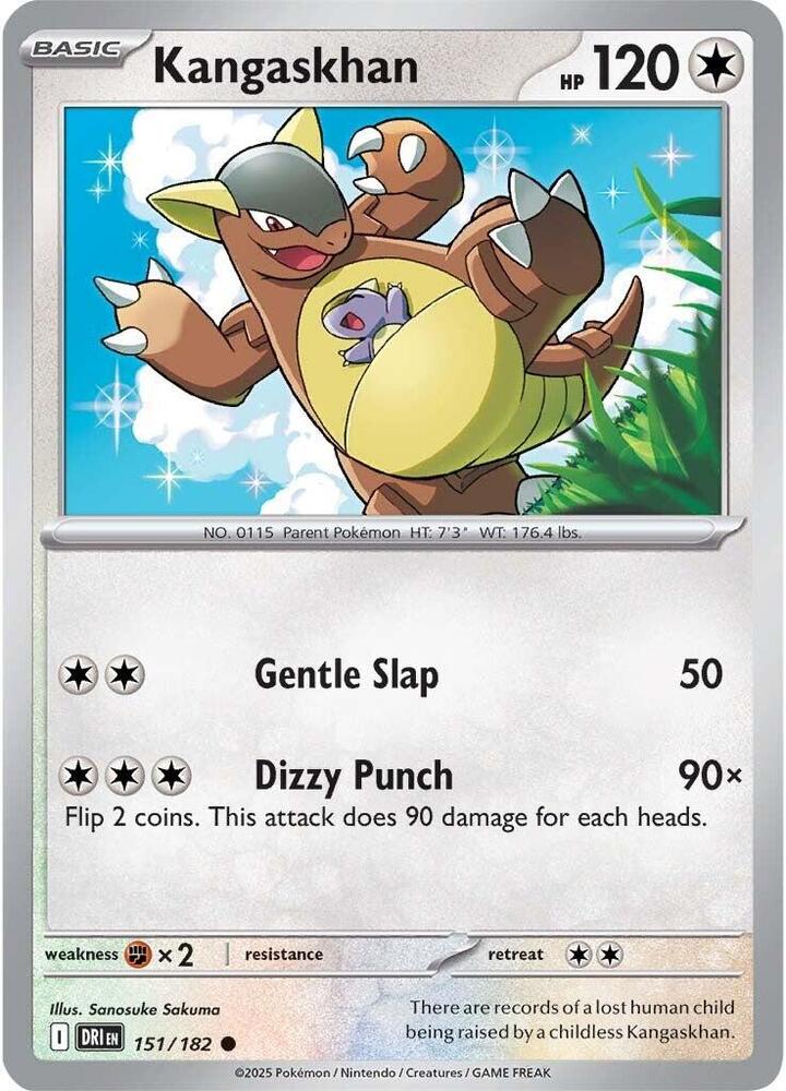 Kangaskhan 151/182 card from SV10: Destined Rivals
