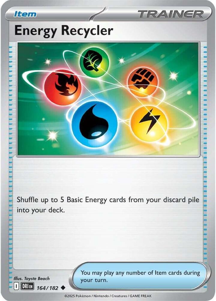 Energy Recycler 164/182 card from SV10: Destined Rivals