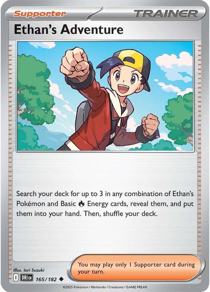 Ethan's Adventure 165/182 card from SV10: Destined Rivals
