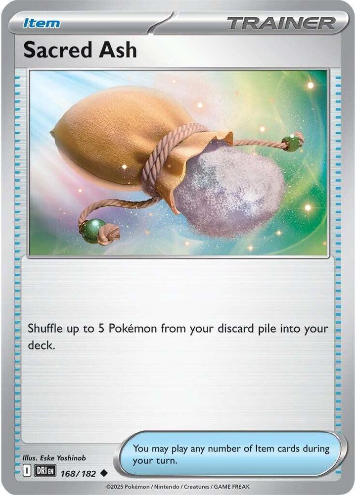 Sacred Ash 168/182 card from SV10: Destined Rivals
