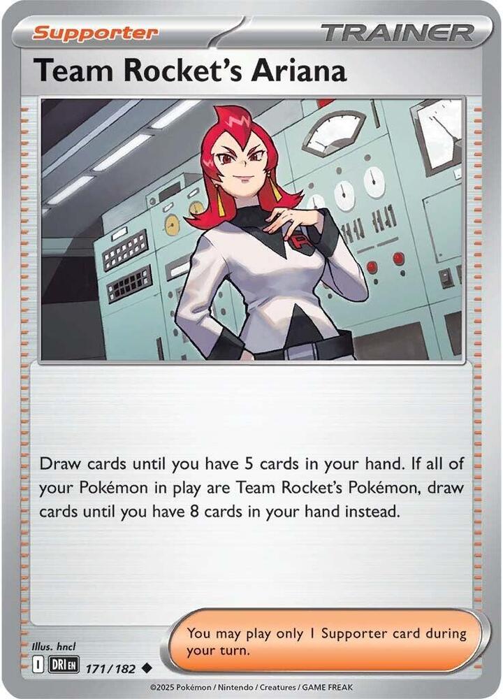 Team Rocket's Ariana 171/182 card from SV10: Destined Rivals