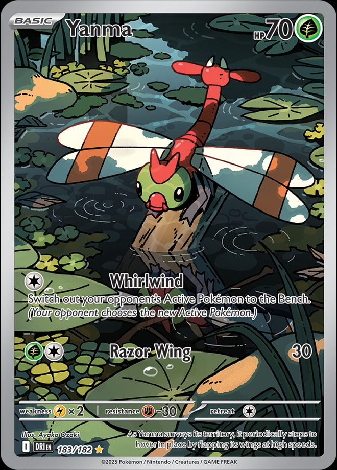 Yanma 183/182 card from SV10: Destined Rivals