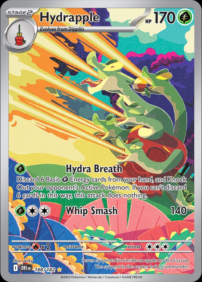Hydrapple 188/182 card from SV10: Destined Rivals