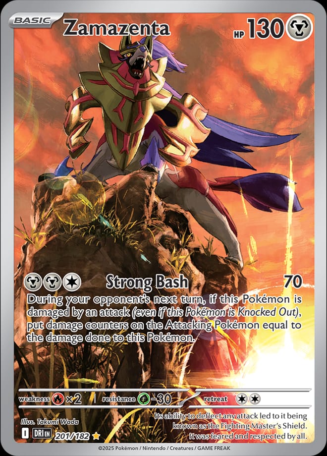 Zamazenta 201/182 card from SV10: Destined Rivals