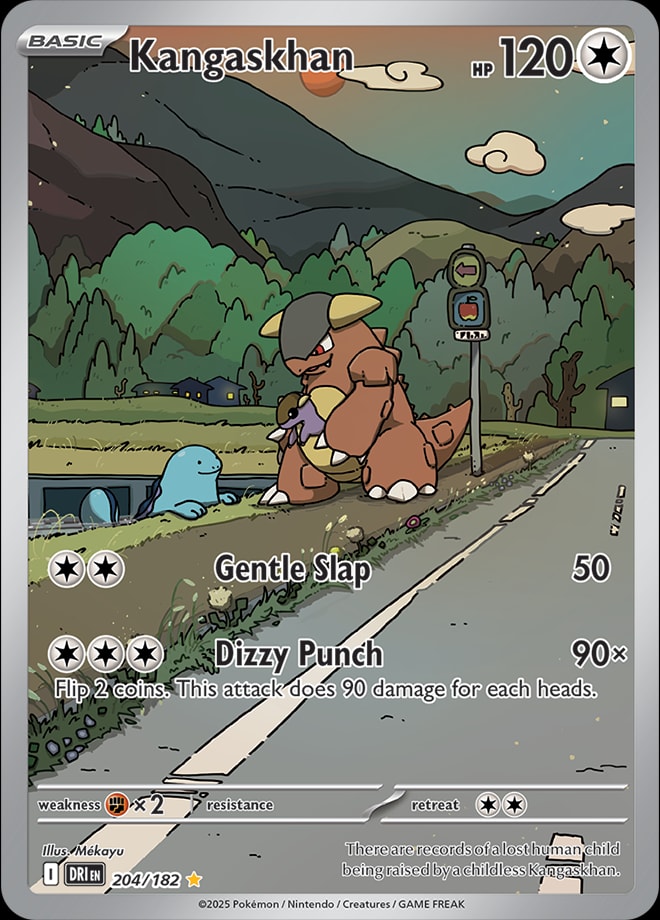 Kangaskhan 204/182 card from SV10: Destined Rivals
