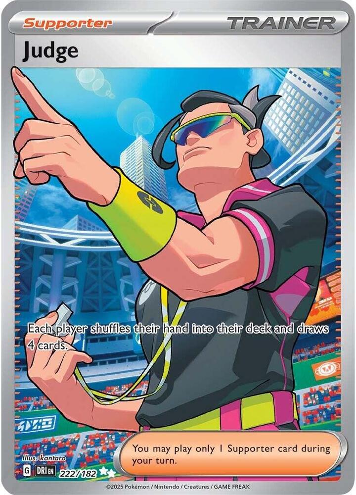 Judge 222/182 card from SV10: Destined Rivals