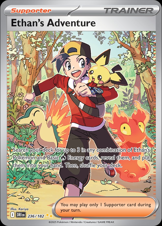 Ethan's Adventure 236/182 card from SV10: Destined Rivals