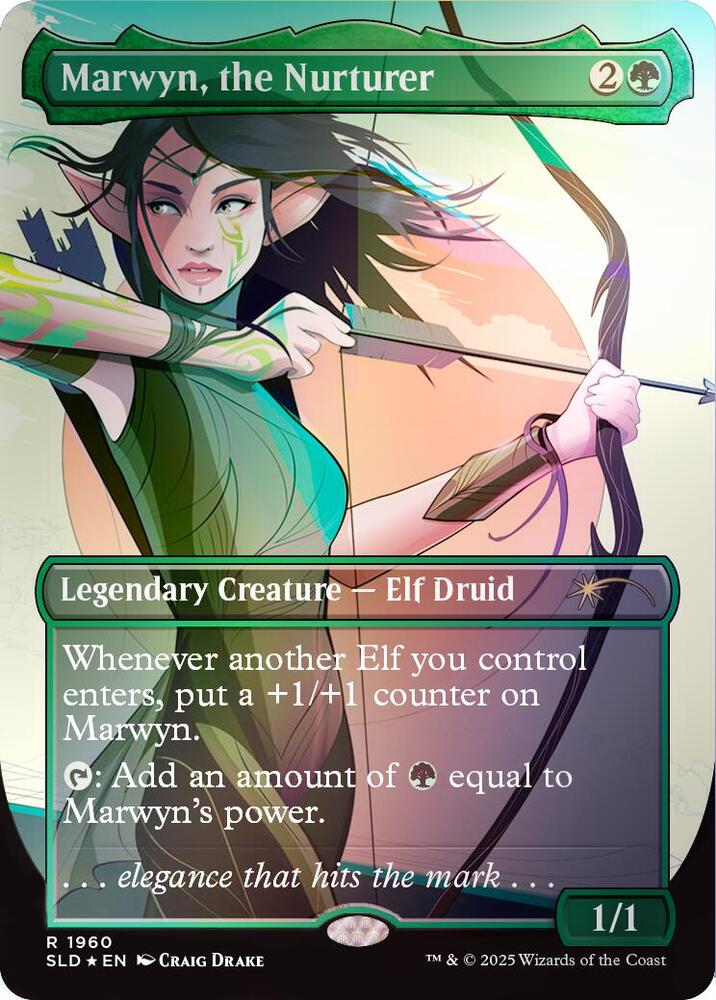 Marwyn, the Nurturer (Rainbow Foil) 1960 card from Secret Lair Drop Series