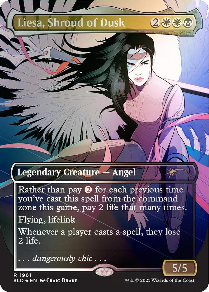 Liesa, Shroud of Dusk (Rainbow Foil) 1961 card from Secret Lair Drop Series