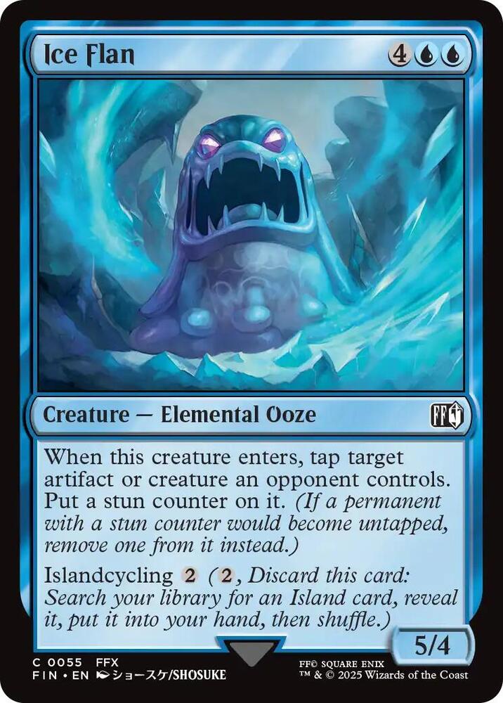 Ice Flan 55 card from FINAL FANTASY