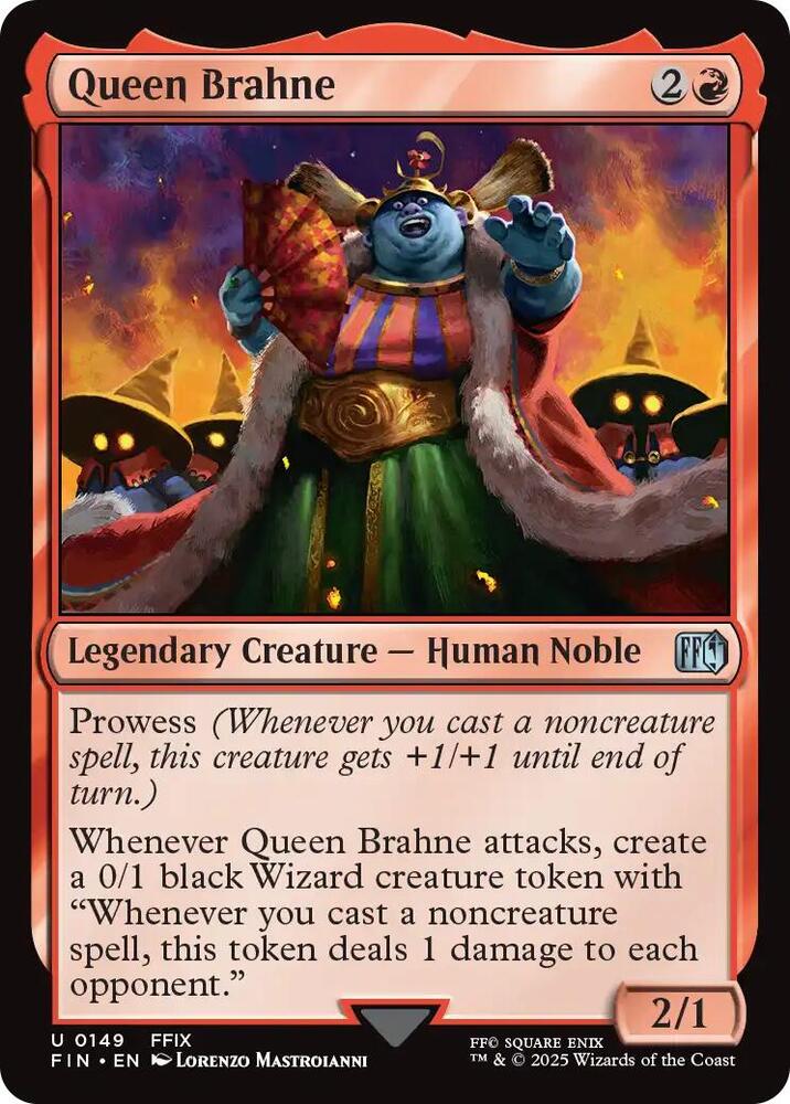 Queen Brahne 149 card from FINAL FANTASY