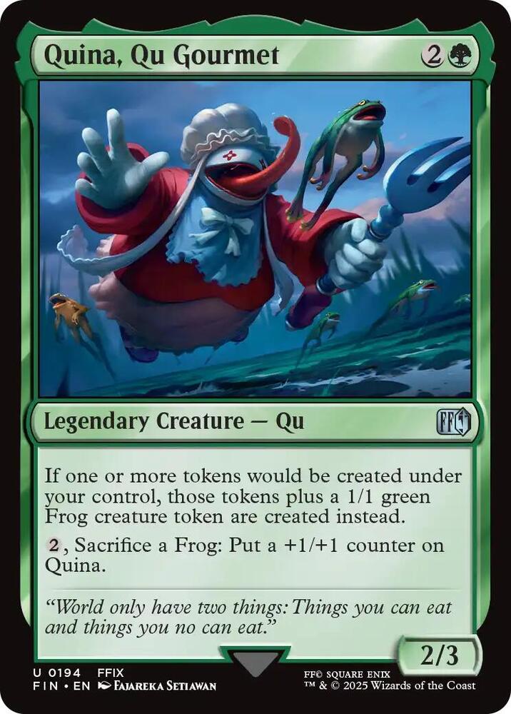 Quina, Qu Gourmet 194 card from FINAL FANTASY