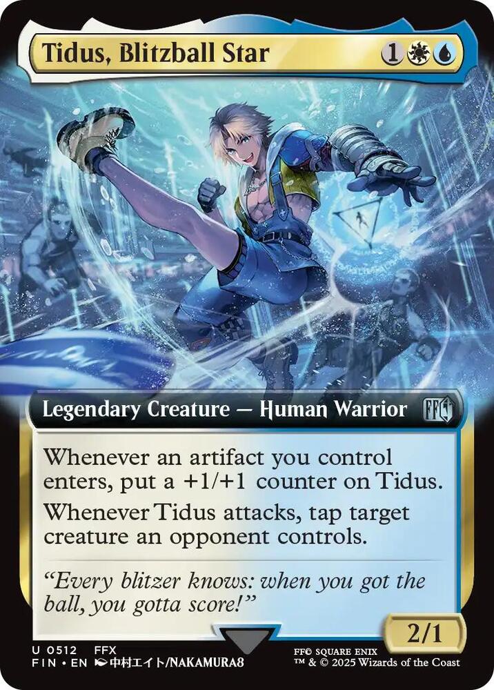 Tidus, Blitzball Star (Extended Art) 512 card from FINAL FANTASY