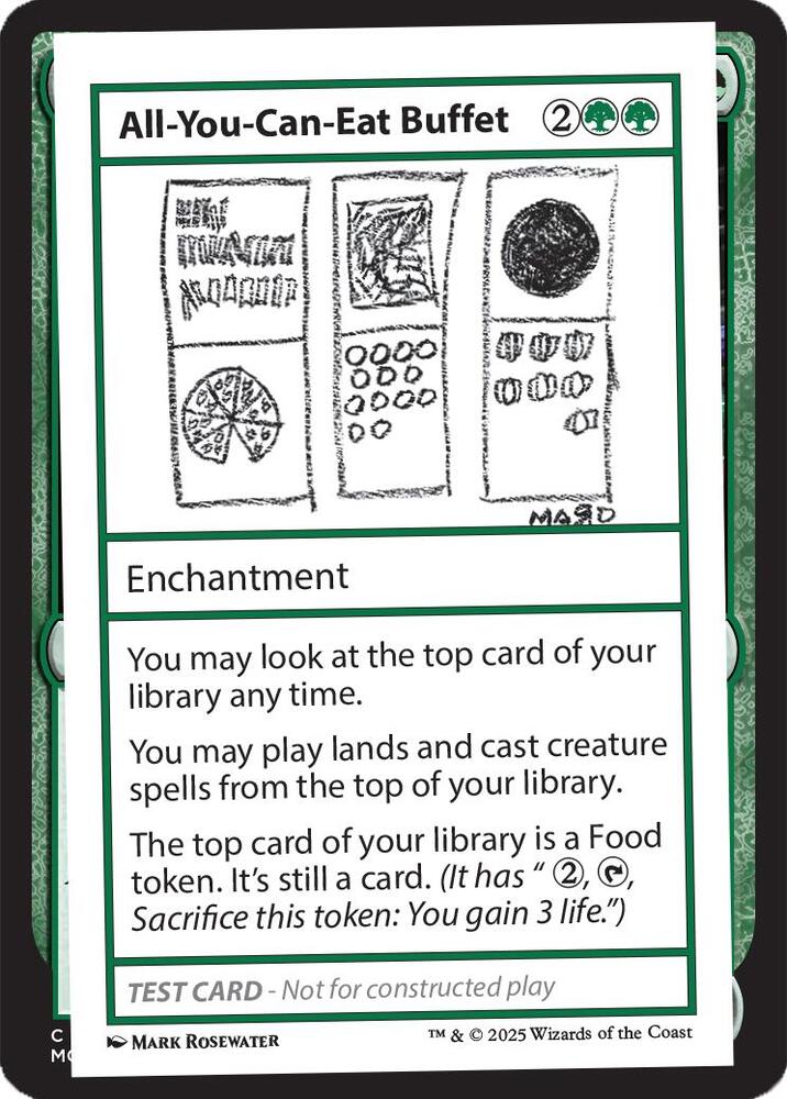 All-You-Can-Eat Buffet card from Mystery Booster 2 Playtest Cards