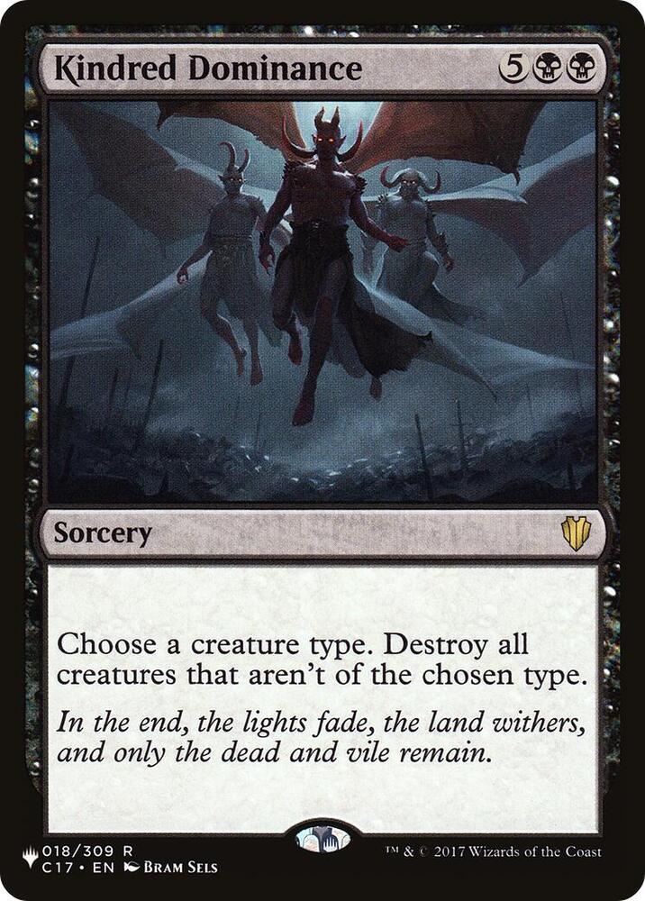 Kindred Dominance 018/309 card from The List Reprints