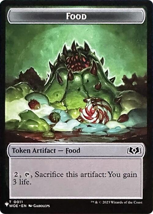 Food // Plant Double-Sided Token 11 // 8 card from The List Reprints