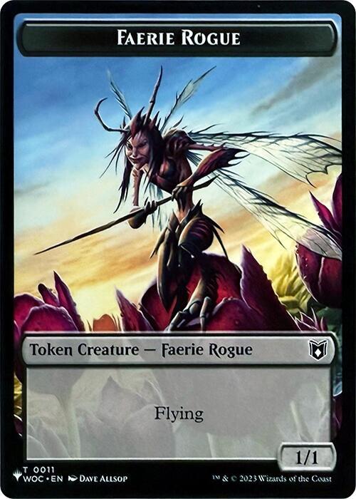Faerie Rogue // Ox Double-Sided Token 11 // 3 card from The List Reprints
