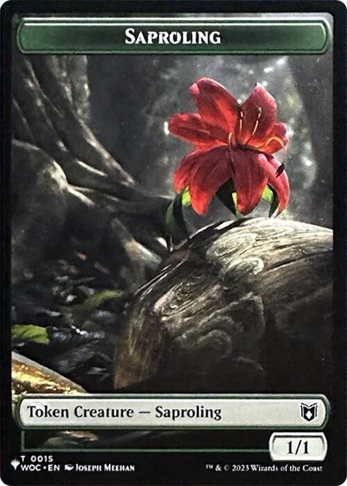Saproling // Ape Double-Sided Token 15 // 10 card from The List Reprints